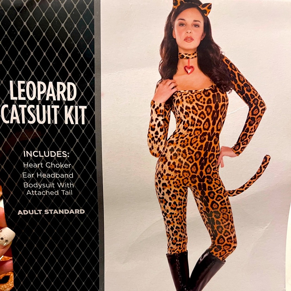 Leopard Catsuit Costume (halloween etc)